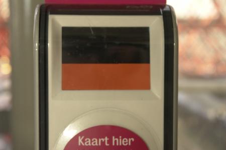 Defecte chippaal op station Zaandam