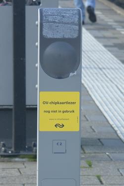 Chipkaartpaal op station Heerhugowaard