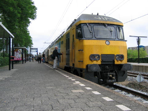 De trein naar Amsterdam