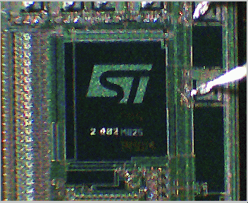 ST microelectronics logo op EPROM