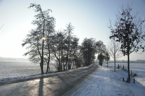 Veel zon, veel sneeuw, een prachtige winterdag in Soest aan de Grote Melmweg