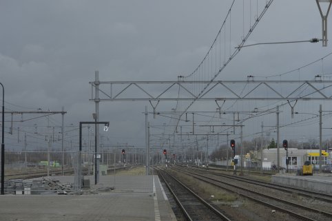 Zware bui boven station Zaandam