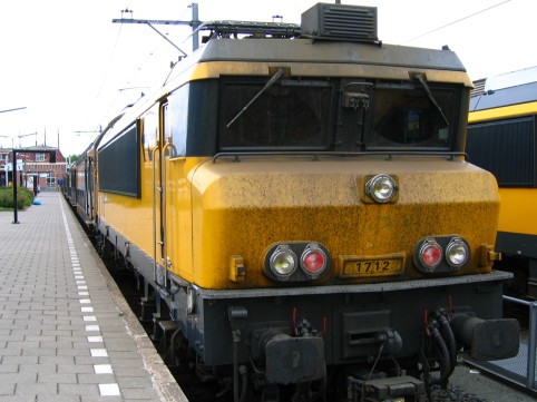 Loc 1712 voor de trein naar Amsterdam