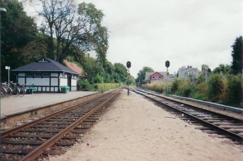 Station Odense vanaf een overpad